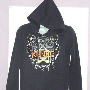 Kenzo Paris Large Tiger Women's Embroidered Hoodie Sweatshirt Size: Small READ